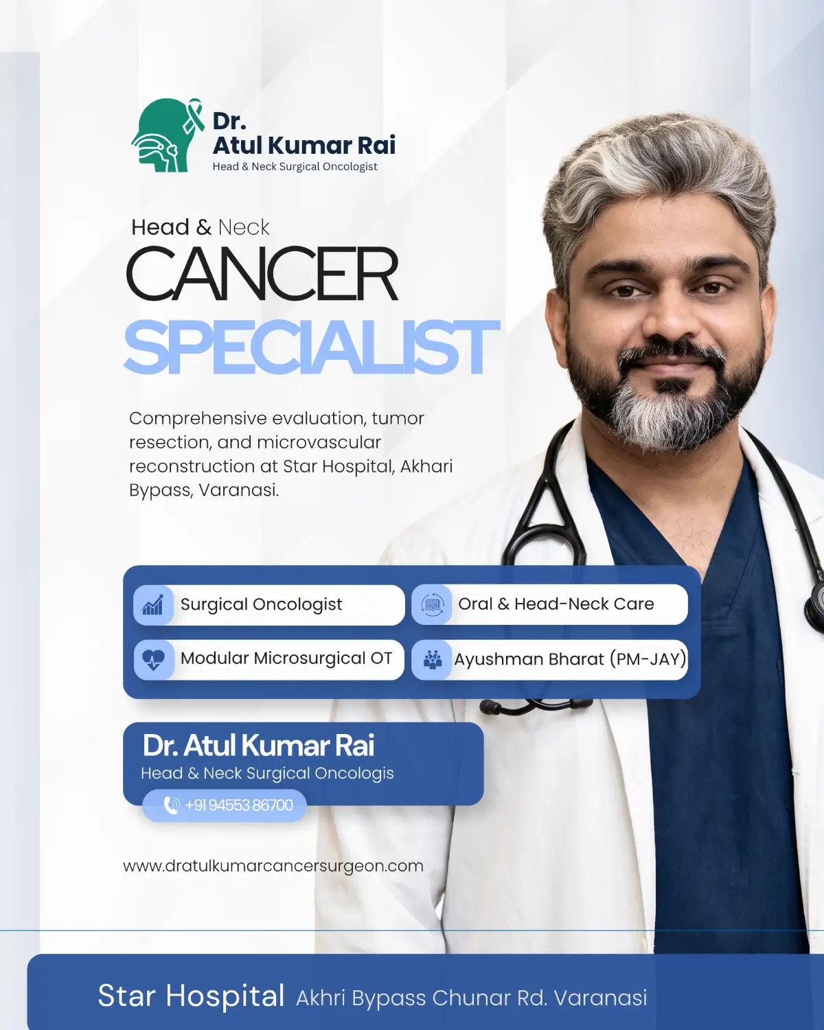 Surgical oncology consultation and tumor board planning at Star Hospital Varanasi